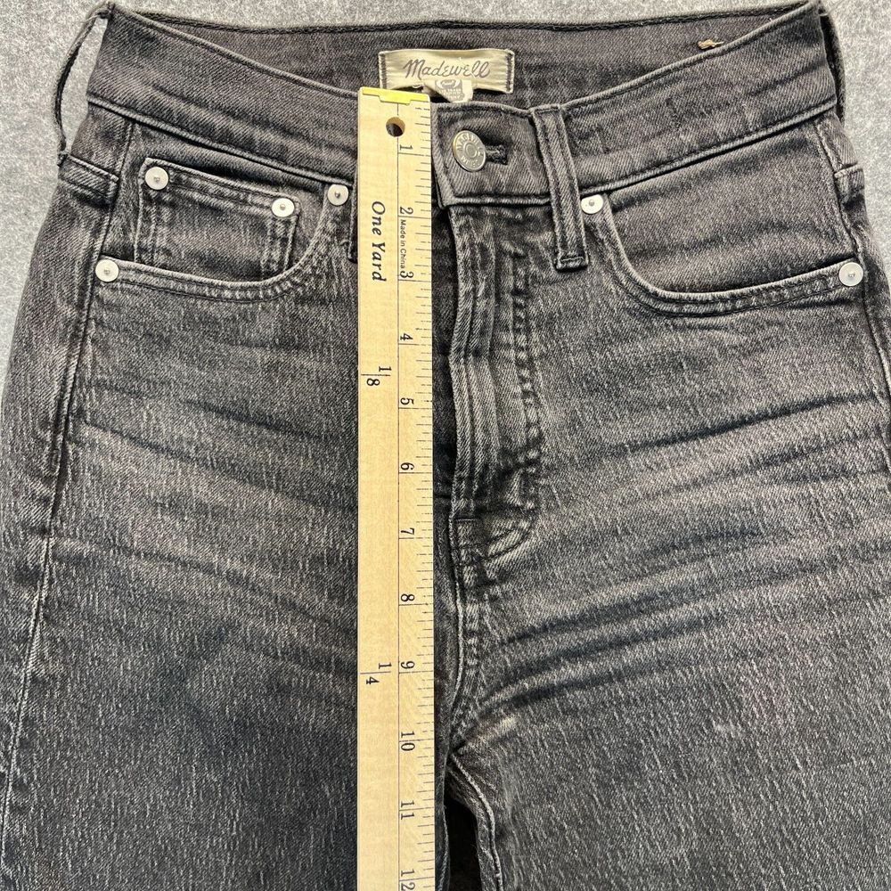 Madewell Jeans Womens‎ 23 The Perfect Vintage Jean Straight Leg Black Stretch - Picture 6 of 14